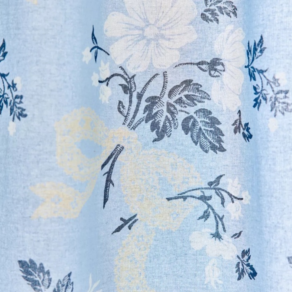 NWT Juliette Floral Bows Patterned Shower Curtain - Picture 3 of 3